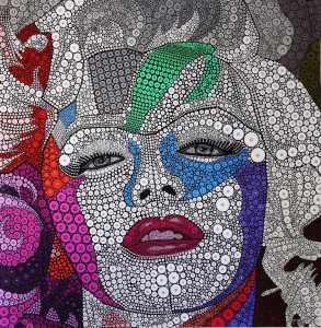 OPHEAR-Marilyn-Monroe-acrylic-pigment-on-canvas-100x100cm-pearl-min